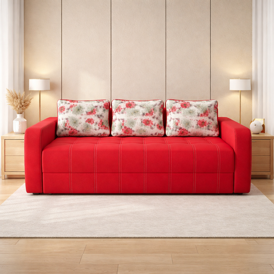 Canapea extensibila 3 locuri - Mira cu tapiterie din stofa