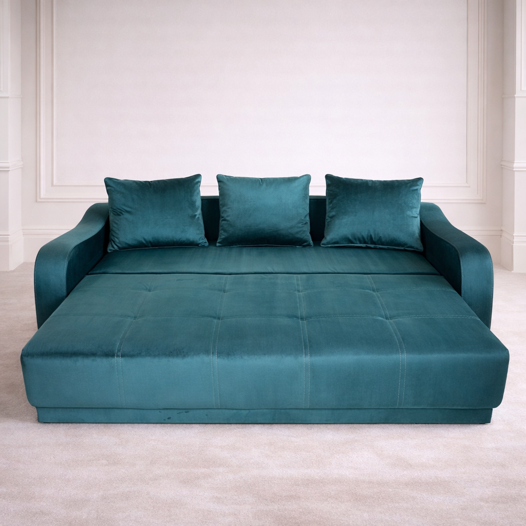 Canapea extensibilă 3 locuri – Andreea cu tapițerie din stofă