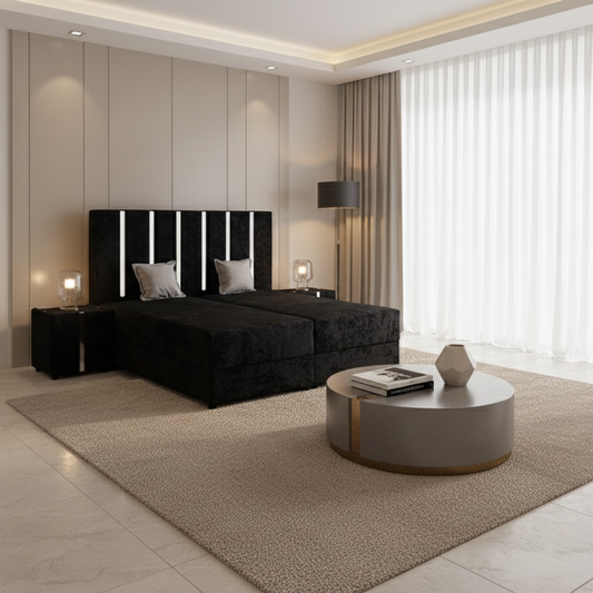 Pat Tapițat - Leonardo cu Somieră Dublă