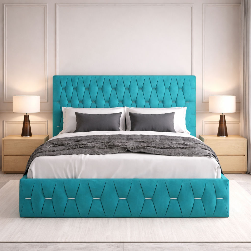 Pat tapițat - Diamond (FARA SALTEA)