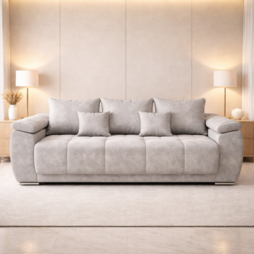 Canapea extensibilă 3 locuri – Elena cu tapițerie din stofă