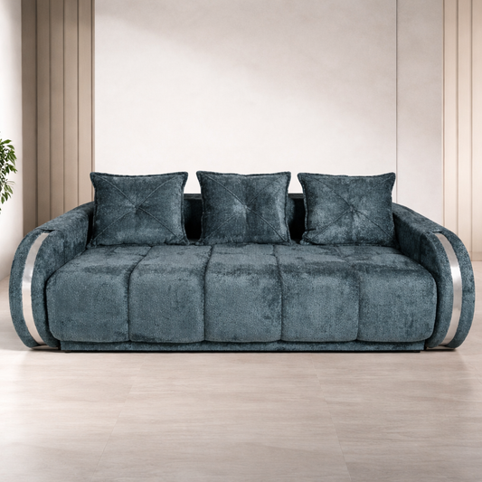 Canapea extensibilă 3 locuri – Laura cu tapițerie din stofă