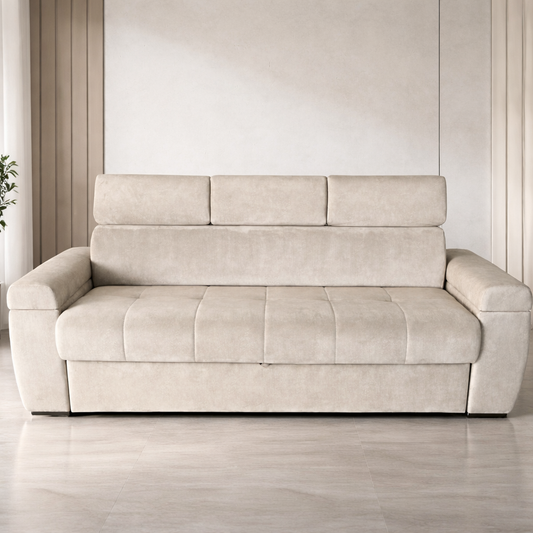 Canapea extensibilă 3 locuri – Elia cu tapițerie din stofă