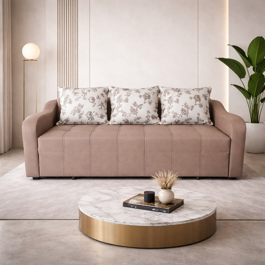 Canapea extensibilă 3 locuri – Vlad cu tapițerie din stofă