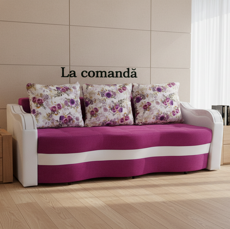 Canapea extensibila 3 locuri - Maia cu tapiterie din stofa