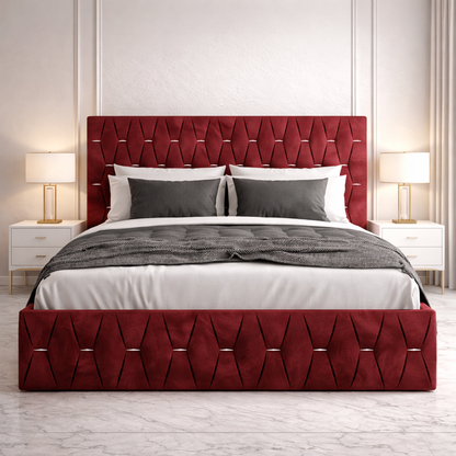 Pat tapițat - Diamond    (FARA SALTEA)