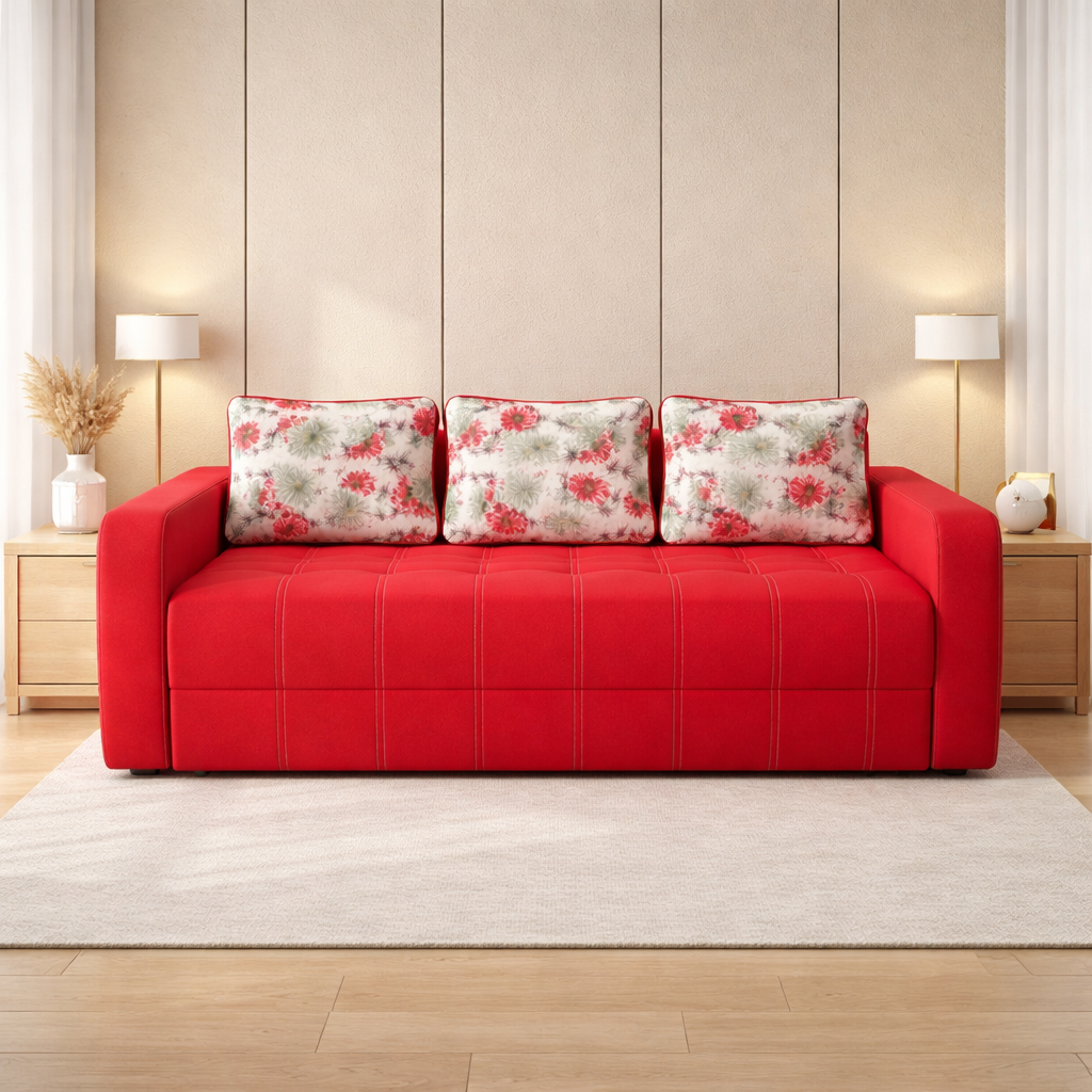 Canapea extensibila 3 locuri - Mira cu tapiterie din stofa