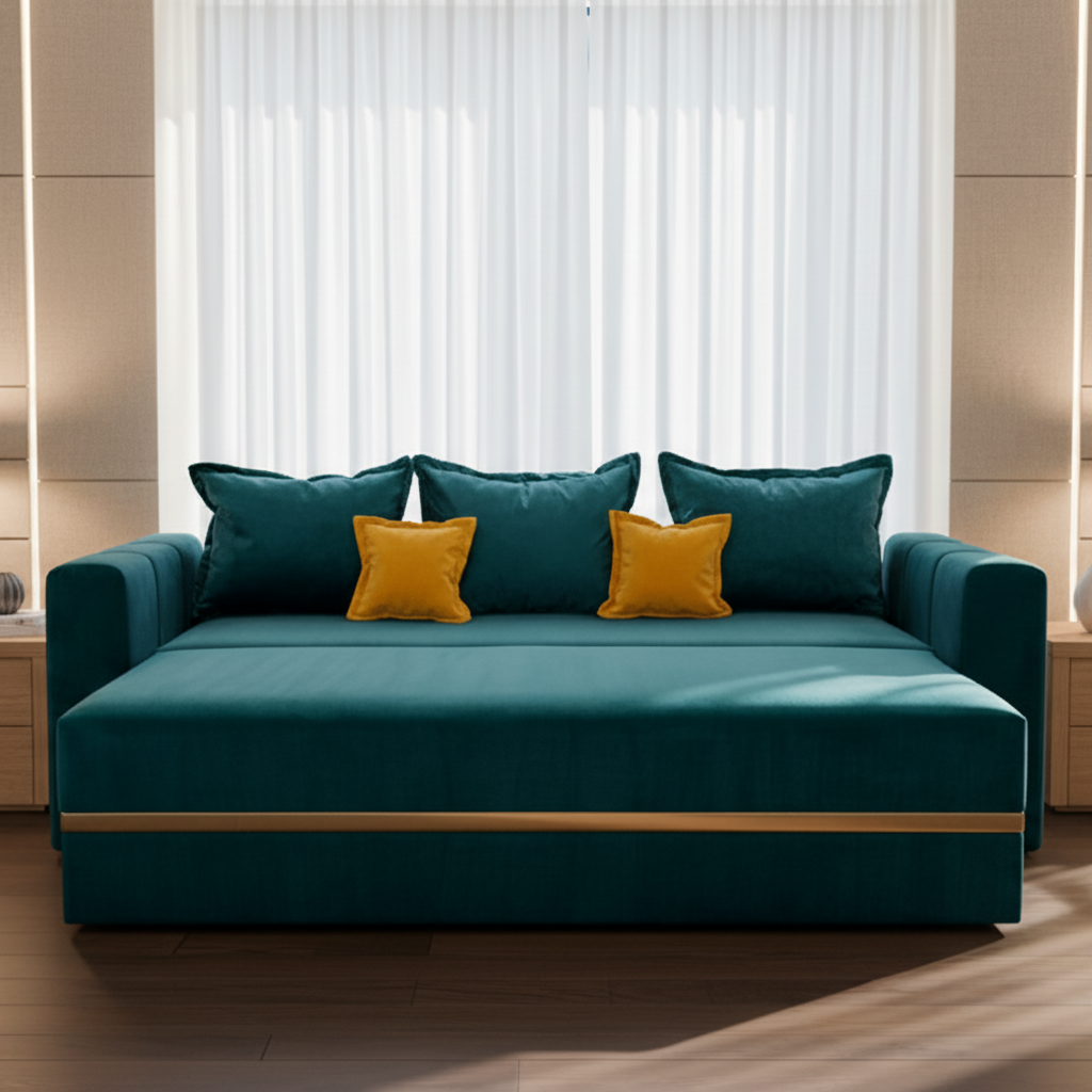 Canapea extensibilă 3 locuri – Rebeca cu tapițerie din stofă