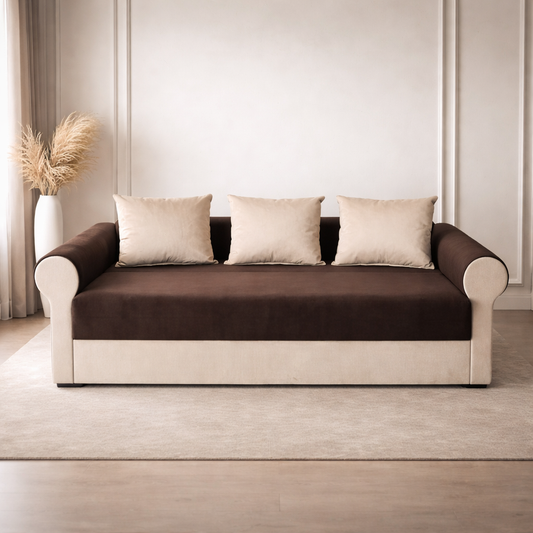 Canapea extensibilă 3 locuri – Ana cu tapițerie din stofă