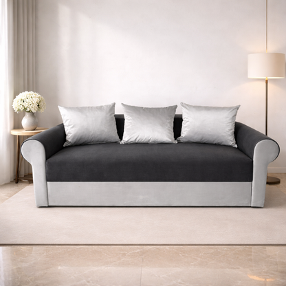 Canapea extensibilă 3 locuri – Ana cu tapițerie din stofă