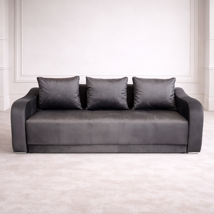 Canapea extensibilă 3 locuri – Andreea cu tapițerie din stofă