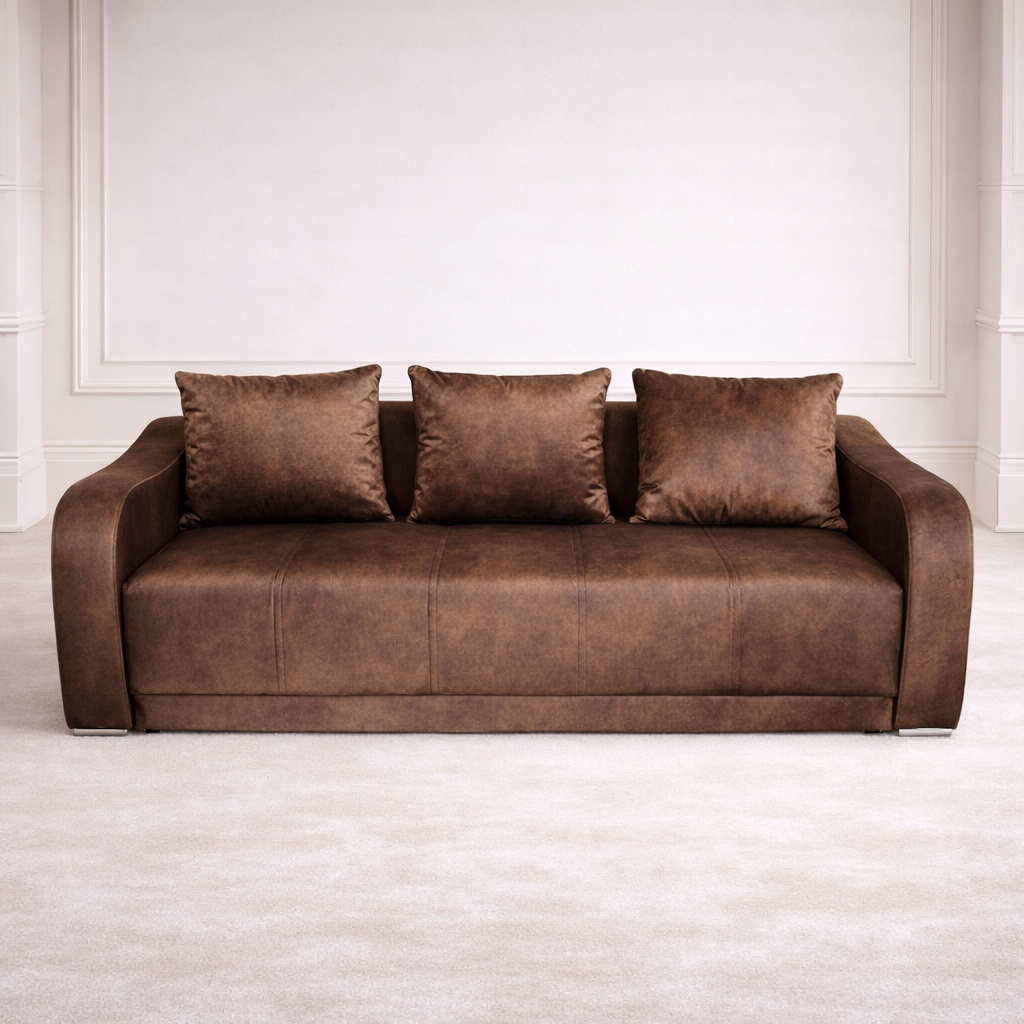 Canapea extensibilă 3 locuri – Andreea cu tapițerie din stofă