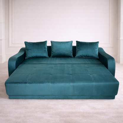 Canapea extensibilă 3 locuri – Andreea cu tapițerie din stofă