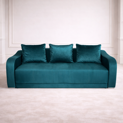 Canapea extensibilă 3 locuri – Andreea cu tapițerie din stofă