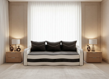 Canapea extensibila 3 locuri - Maia cu tapiterie din stofa