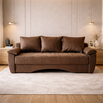 Canapea extensibila 3 locuri - Mara cu tapiterie din stofa