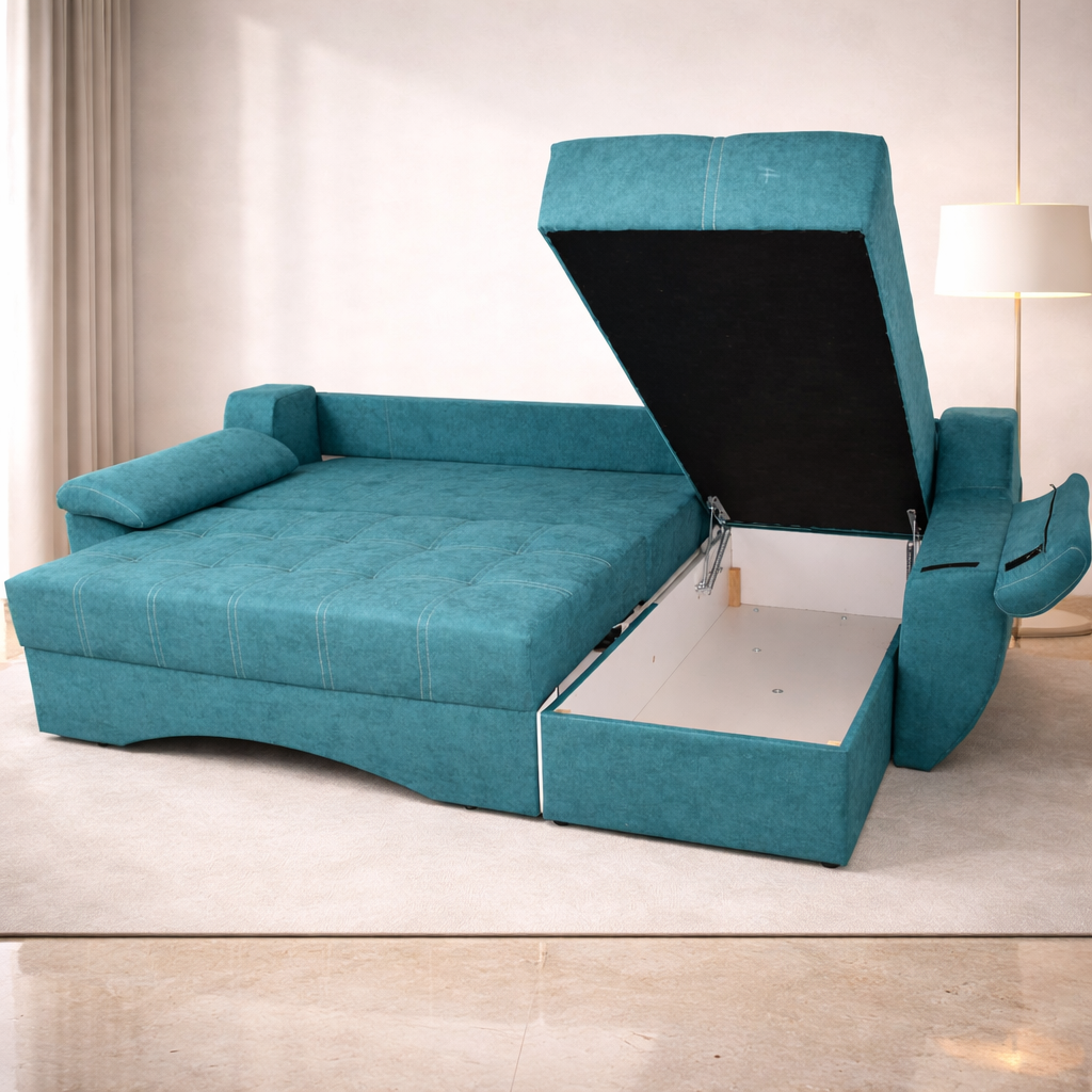 Coltar extensibil - Mara cu tapiterie din stofa