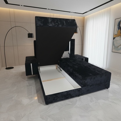 Pat Tapițat - Leonardo cu Somieră Dublă