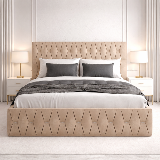 Pat tapițat - Diamond    (FARA SALTEA)