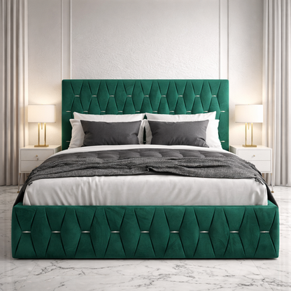 Pat tapițat - Diamond    (FARA SALTEA)