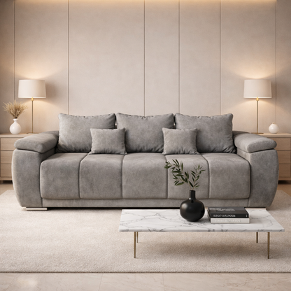 Canapea extensibilă 3 locuri – Elena cu tapițerie din stofă