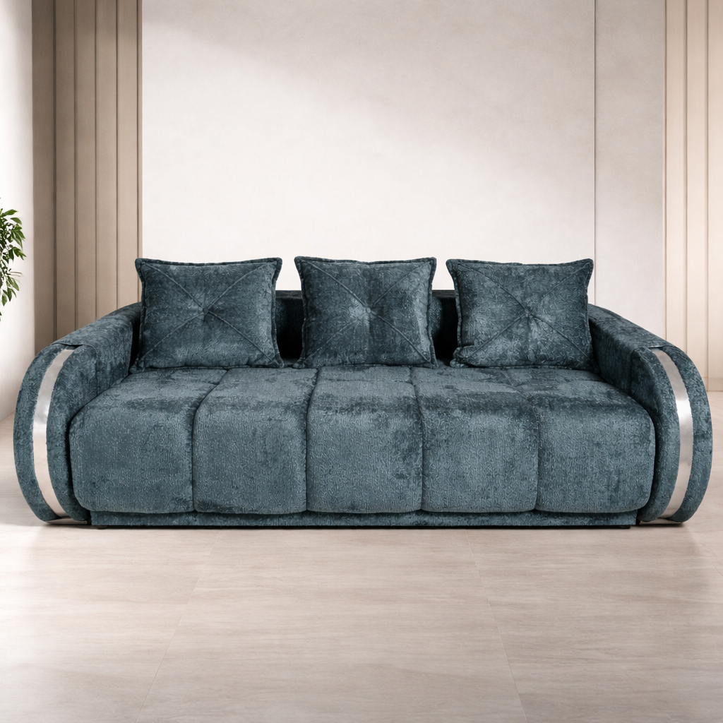 Canapea extensibilă 3 locuri – Nova cu tapițerie din stofă
