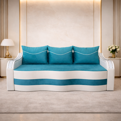 Canapea extensibila 3 locuri - Maia cu tapiterie din stofa