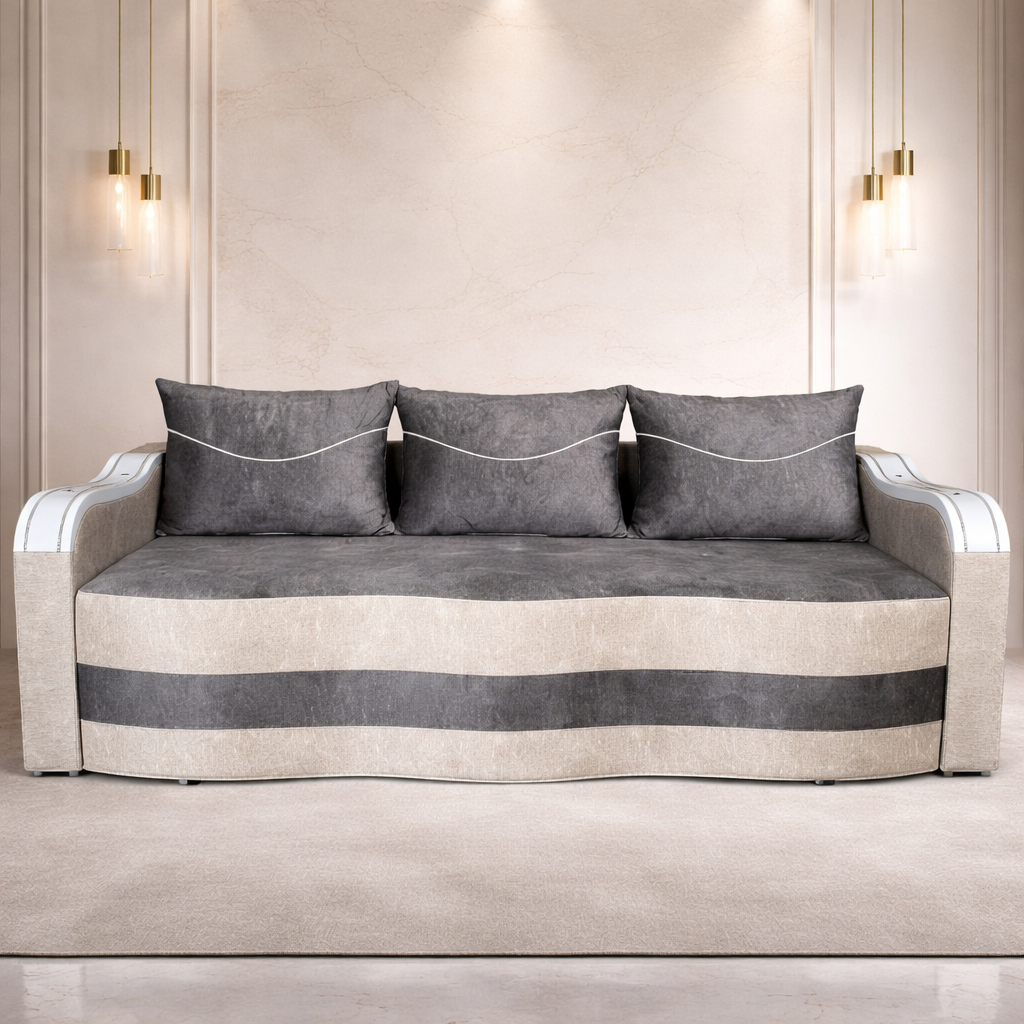 Canapea extensibila 3 locuri - Maia cu tapiterie din stofa