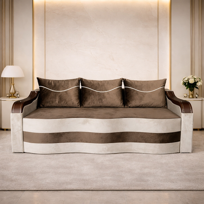 Canapea extensibila 3 locuri - Maia cu tapiterie din stofa