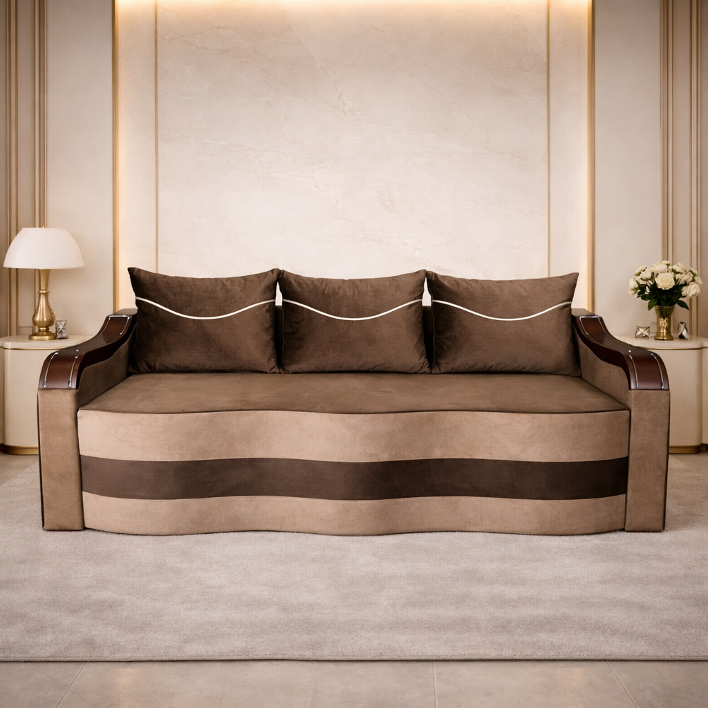 Canapea extensibila 3 locuri - Maia cu tapiterie din stofa