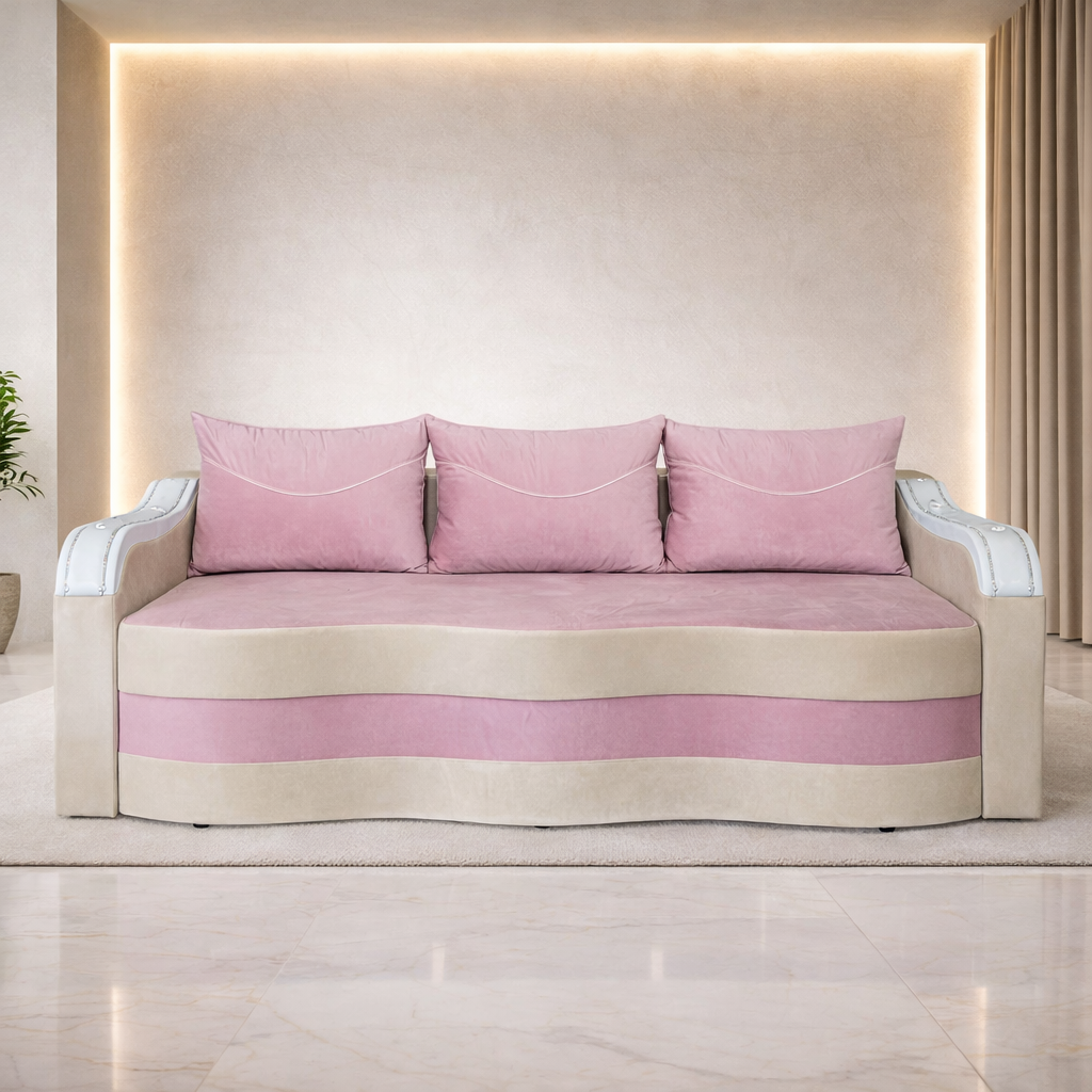 Canapea extensibila 3 locuri - Maia cu tapiterie din stofa