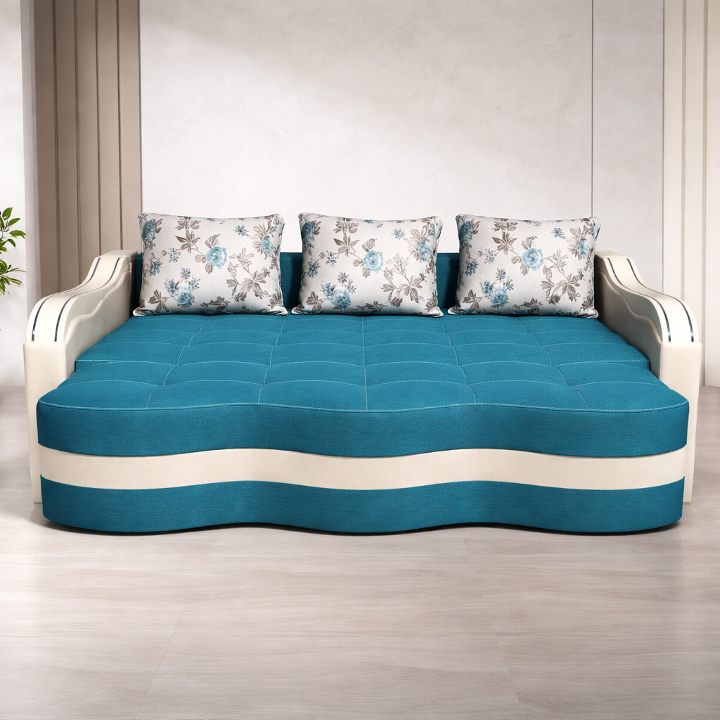 Canapea extensibila 3 locuri - Maia cu tapiterie din stofa