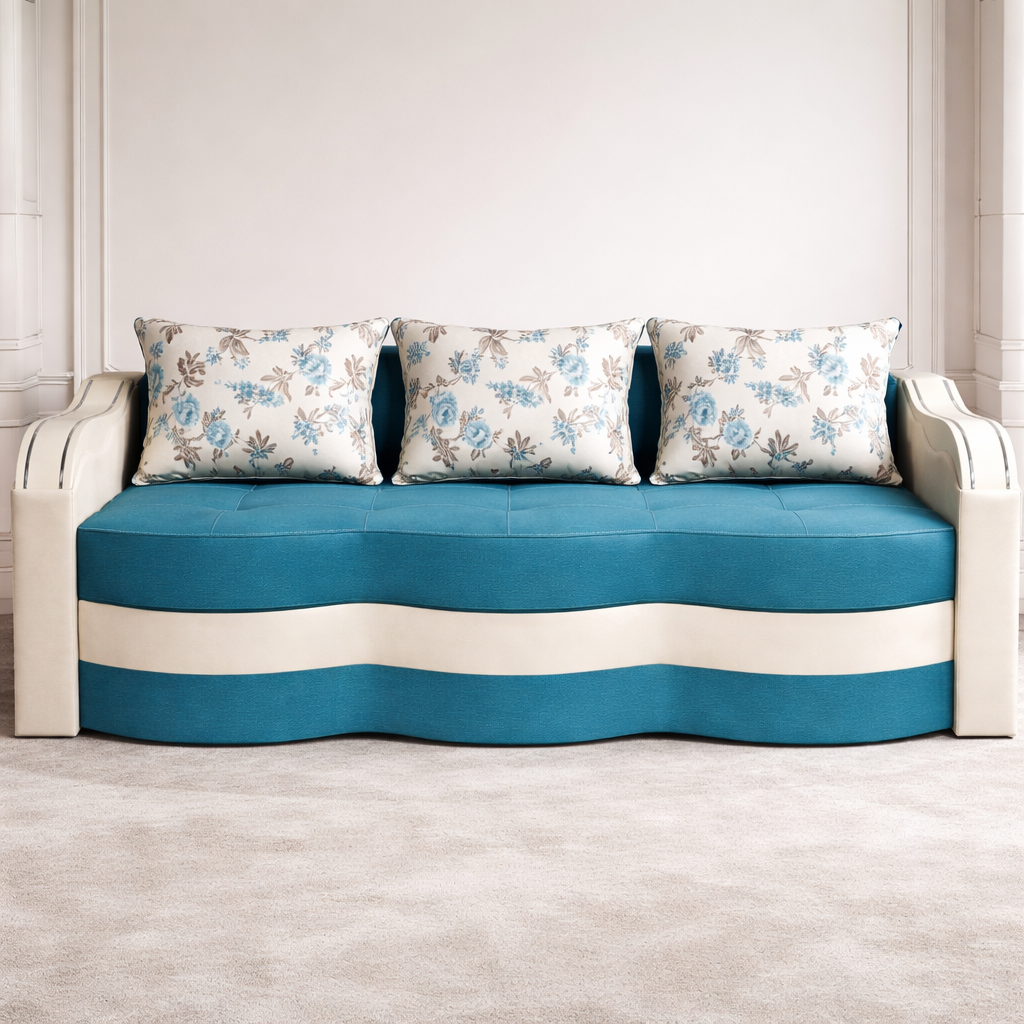 Canapea extensibila 3 locuri - Maia cu tapiterie din stofa