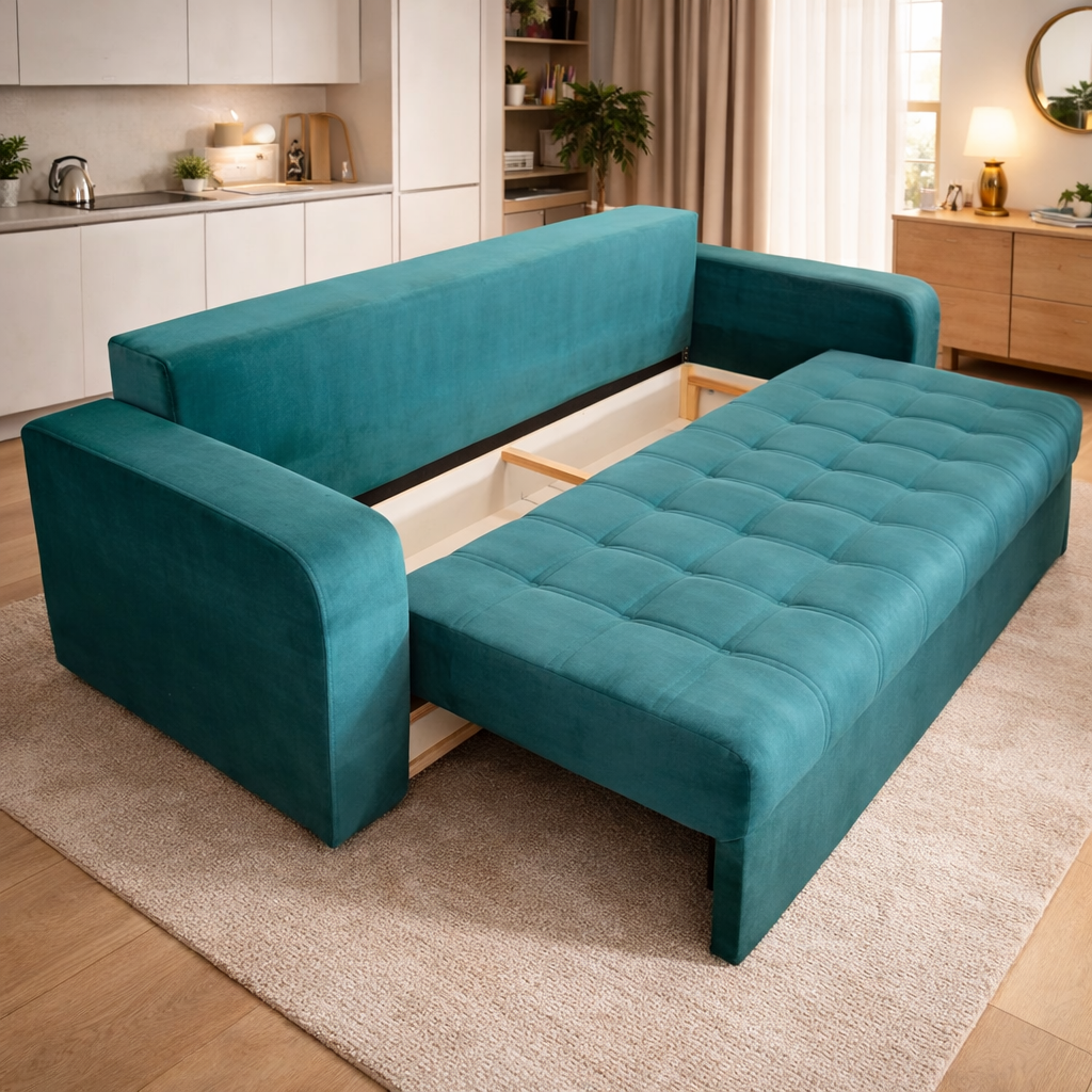 Canapea extensibila 3 locuri - Maria cu tapiterie din stofa