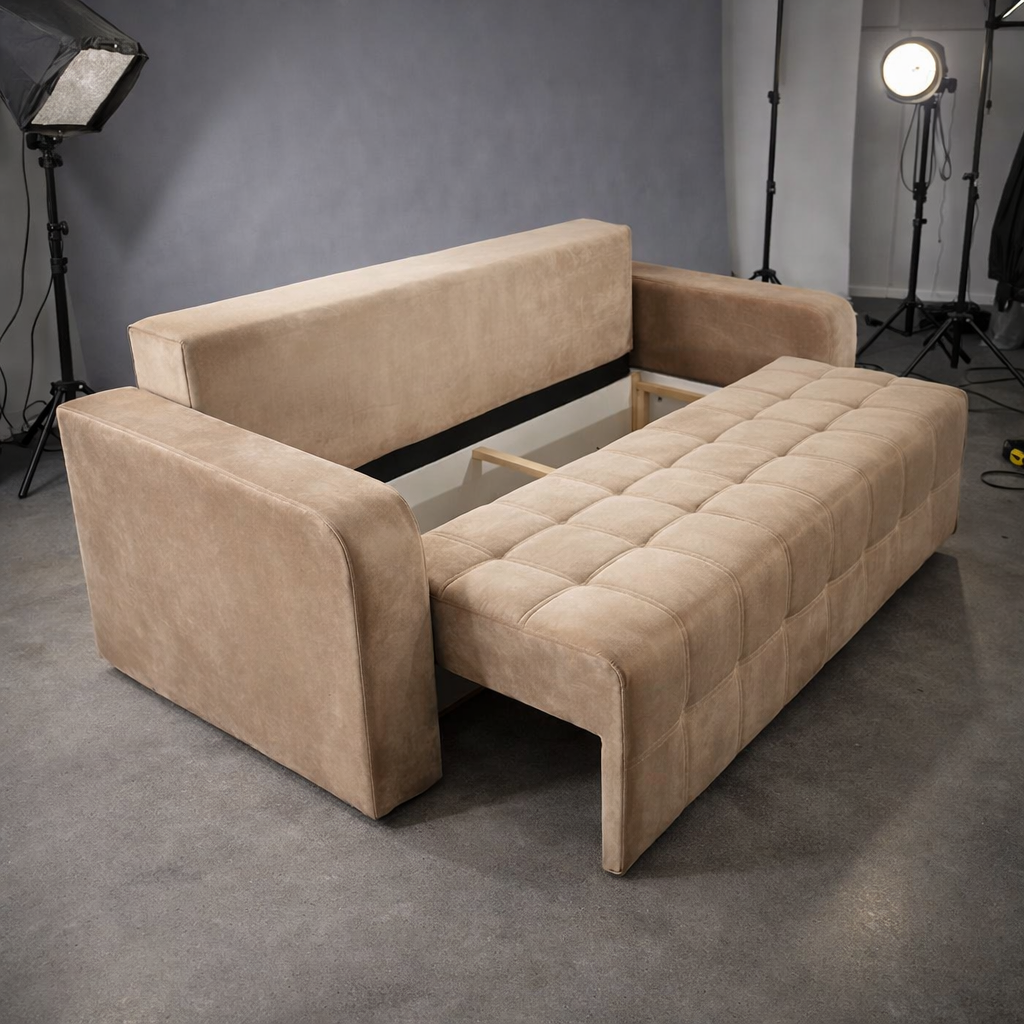 Canapea extensibila 3 locuri - Maria cu tapiterie din stofa