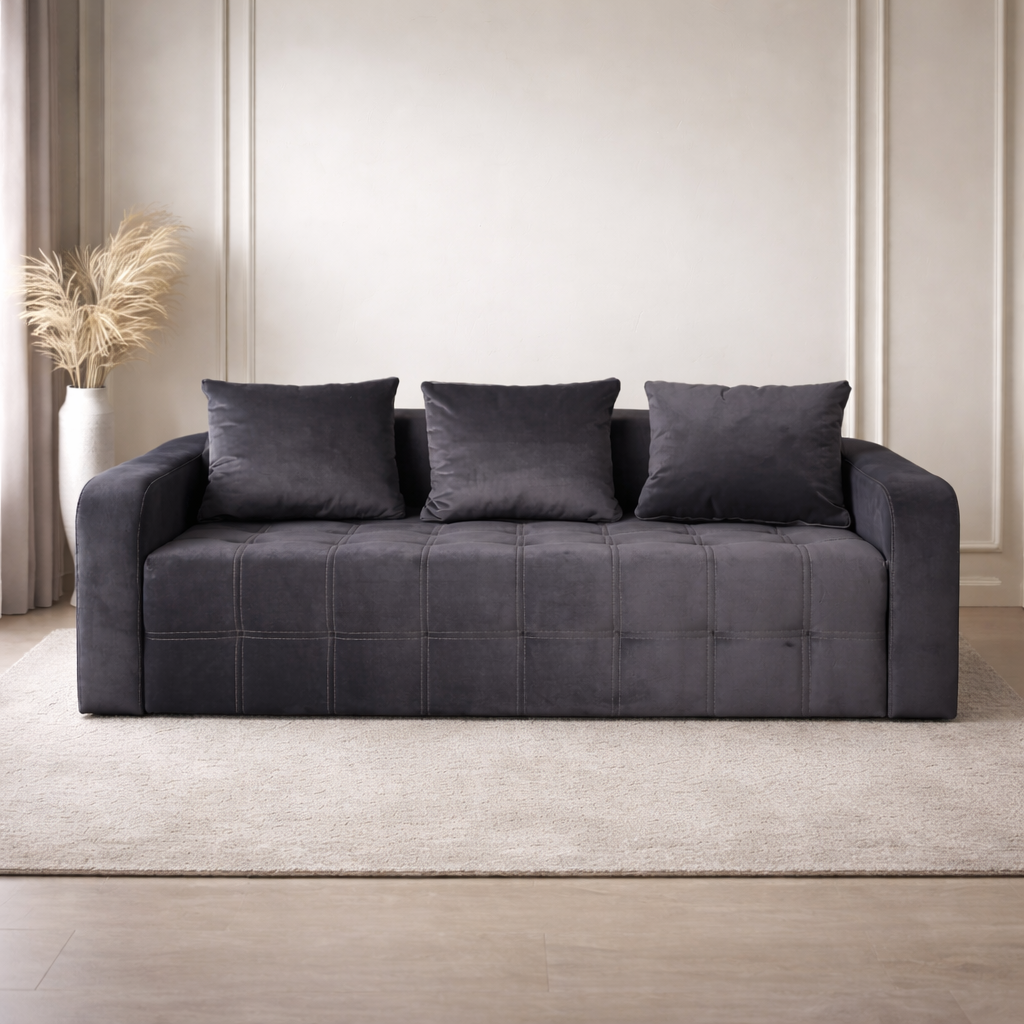 Canapea extensibila 3 locuri - Maria cu tapiterie din stofa