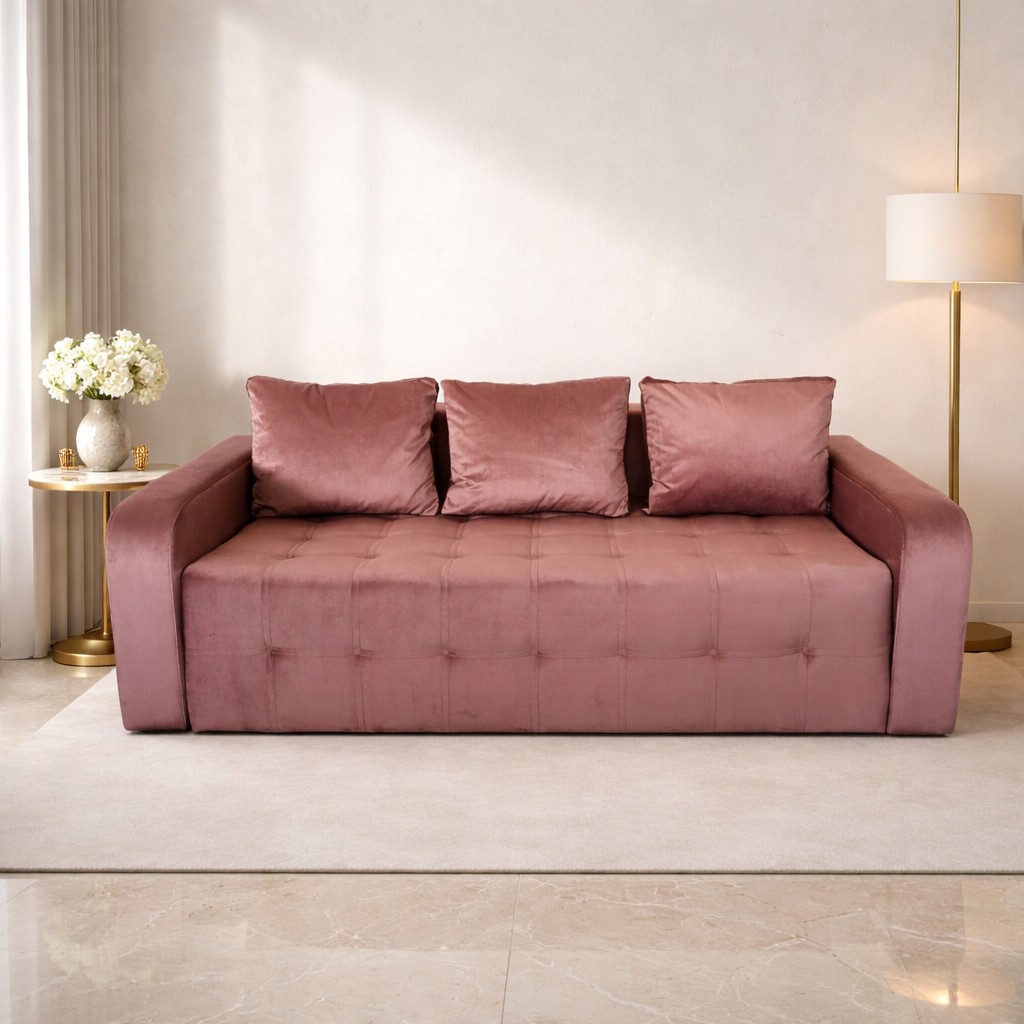 Canapea extensibila 3 locuri - Maria cu tapiterie din stofa