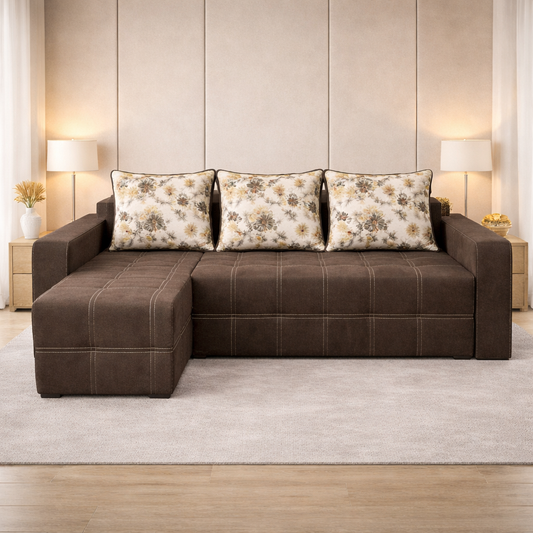 Coltar extensibil - Mario cu tapiterie din stofa