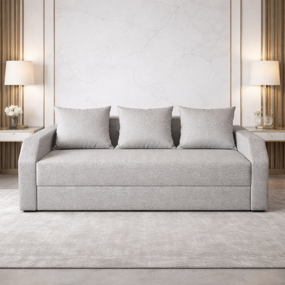 Canapea extensibilă 3 locuri – Mary cu tapițerie din stofă