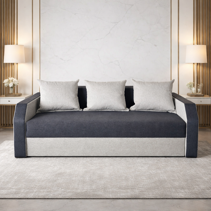 Canapea extensibilă 3 locuri – Mary cu tapițerie din stofă