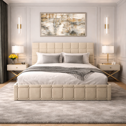 Pat tapițat - Milano (FARA SALTEA)