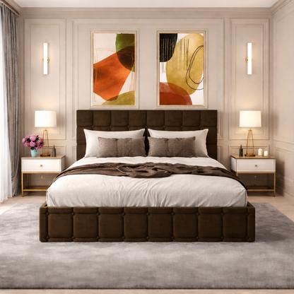 Pat tapițat - Milano (FARA SALTEA)