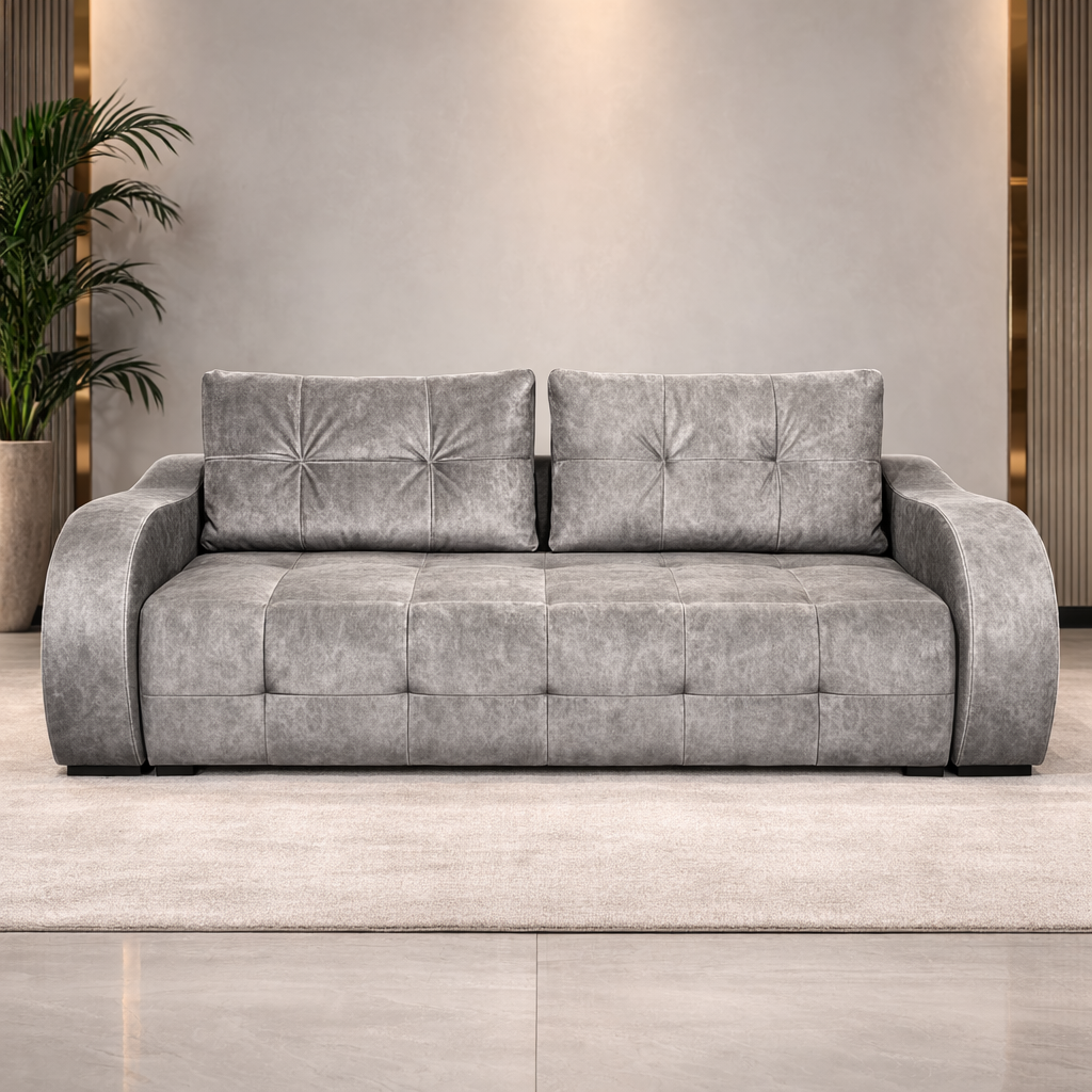 Canapea extensibilă 3 locuri – Royale cu tapițerie din stofă