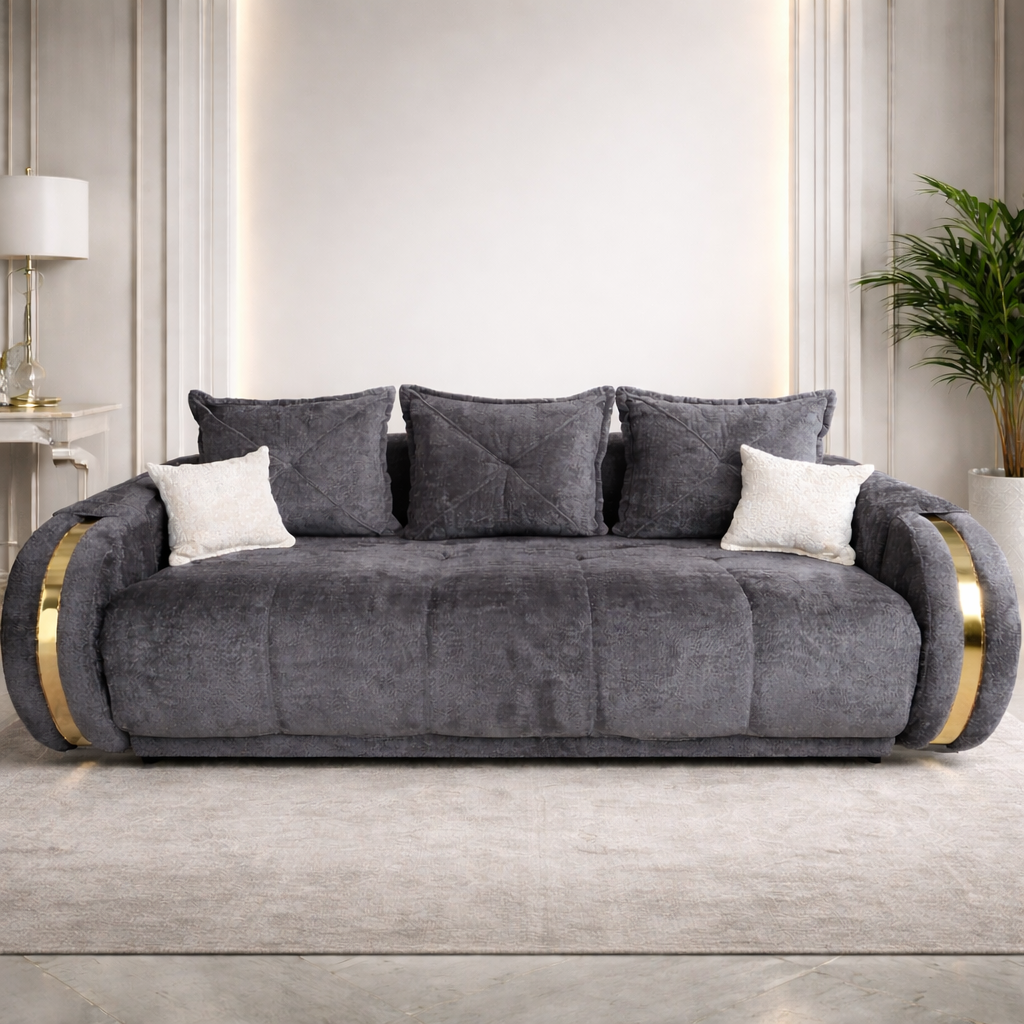 Canapea extensibilă 3 locuri – Nova cu tapițerie din stofă