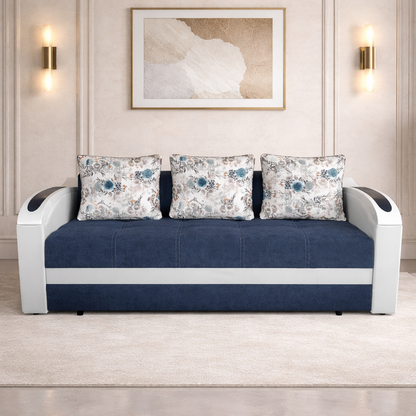 Canapea extensibilă 3 locuri – Petra cu tapițerie din stofă