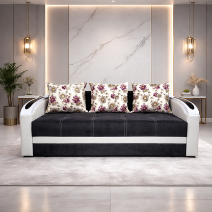 Canapea extensibilă 3 locuri – Petra cu tapițerie din stofă