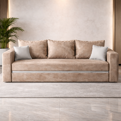 Canapea extensibilă 3 locuri – Rebeca cu tapițerie din stofă