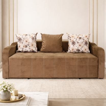 Canapea extensibilă 3 locuri – Vlad cu tapițerie din stofă